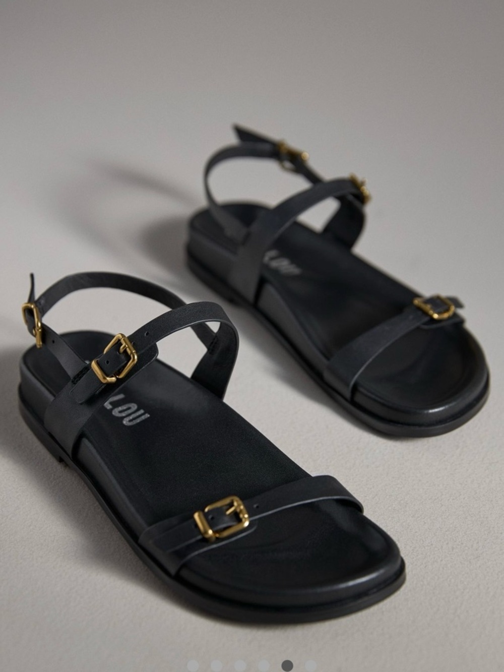Bibi Lou Skinny Buckle Sling Back Sandals 7-7 1/2 38 worn once